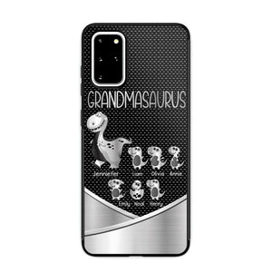 Personalized Grandmasaurus With Kid Phone Case Printed 22JUY-DT01