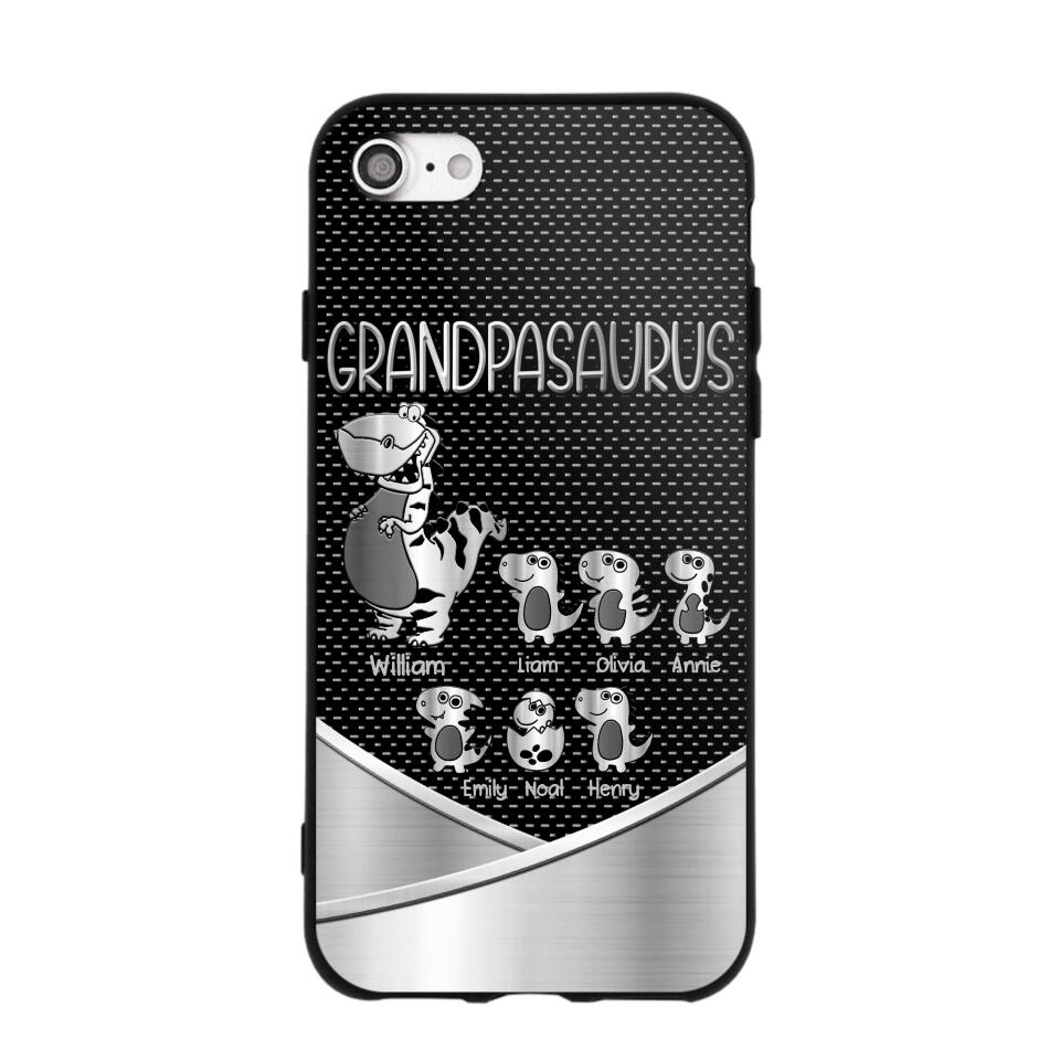 Personalized Grandpasaurus With Kid Phone Case Printed 22JUY-DT02