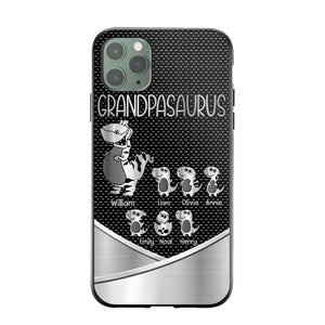 Personalized Grandpasaurus With Kid Phone Case Printed 22JUY-DT02