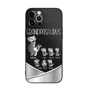 Personalized Grandpasaurus With Kid Phone Case Printed 22JUY-DT02