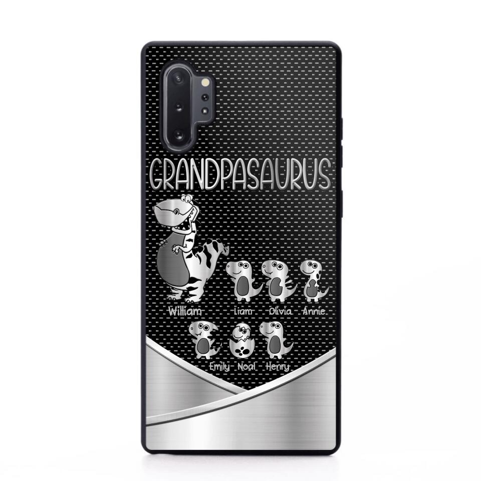 Personalized Grandpasaurus With Kid Phone Case Printed 22JUY-DT02