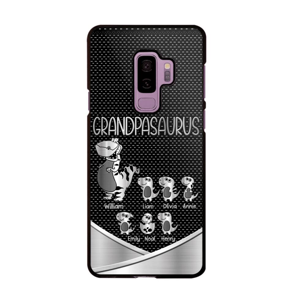 Personalized Grandpasaurus With Kid Phone Case Printed 22JUY-DT02