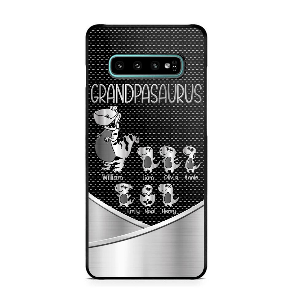 Personalized Grandpasaurus With Kid Phone Case Printed 22JUY-DT02