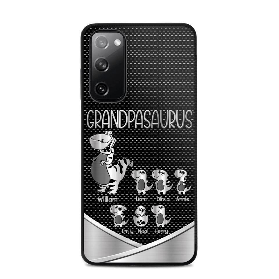 Personalized Grandpasaurus With Kid Phone Case Printed 22JUY-DT02