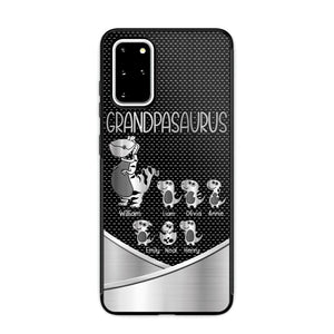 Personalized Grandpasaurus With Kid Phone Case Printed 22JUY-DT02