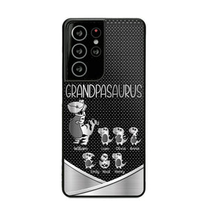 Personalized Grandpasaurus With Kid Phone Case Printed 22JUY-DT02