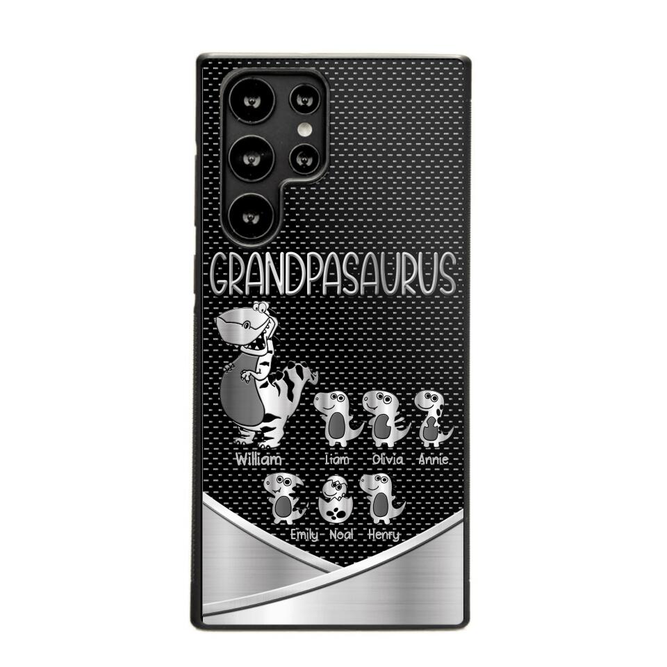 Personalized Grandpasaurus With Kid Phone Case Printed 22JUY-DT02