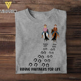 Personalized Horse Girl Riding Partners For Life Tshirt Printed 22JUY-HY04