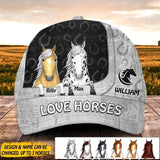 Personalized Love Horses Cap Printed NQDT0507