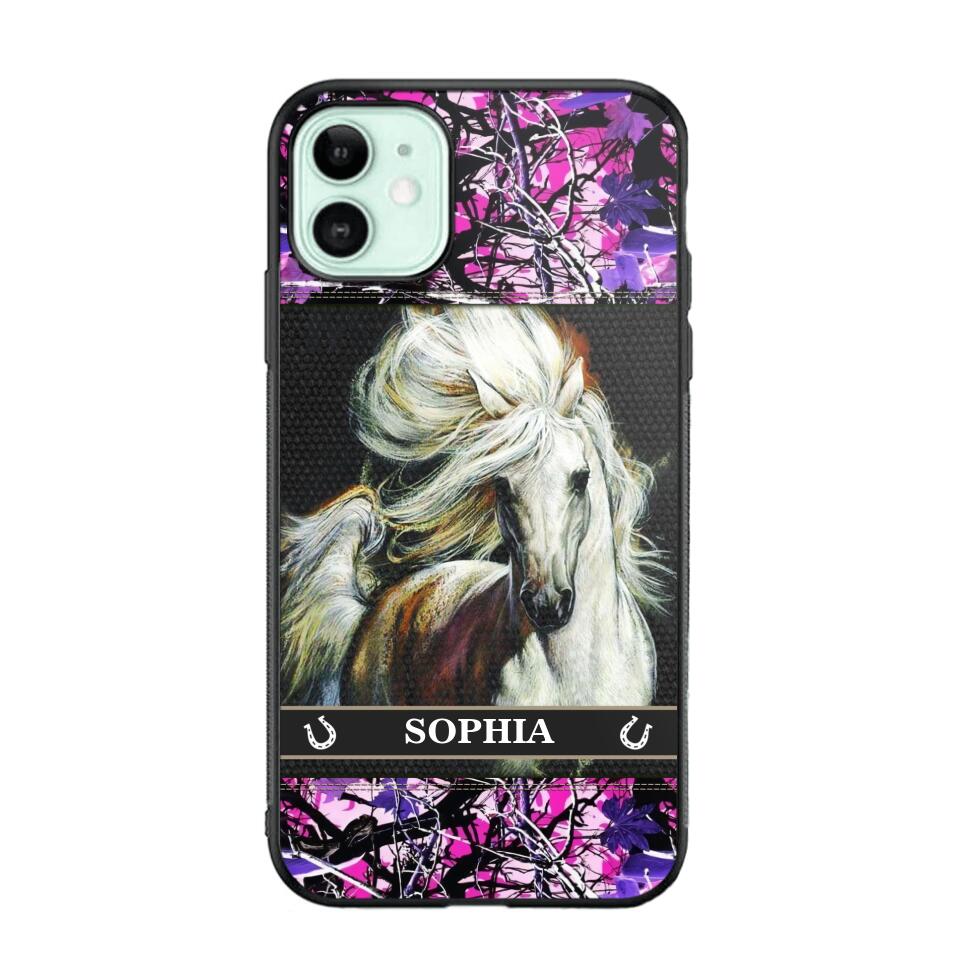 Personalized Horse Lover Phone Case Printed 22JUY-HY06