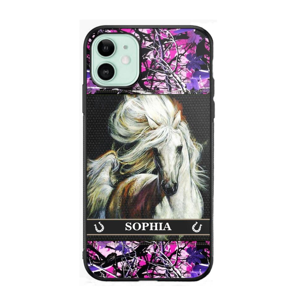 Personalized Horse Lover Phone Case Printed 22JUY-HY06