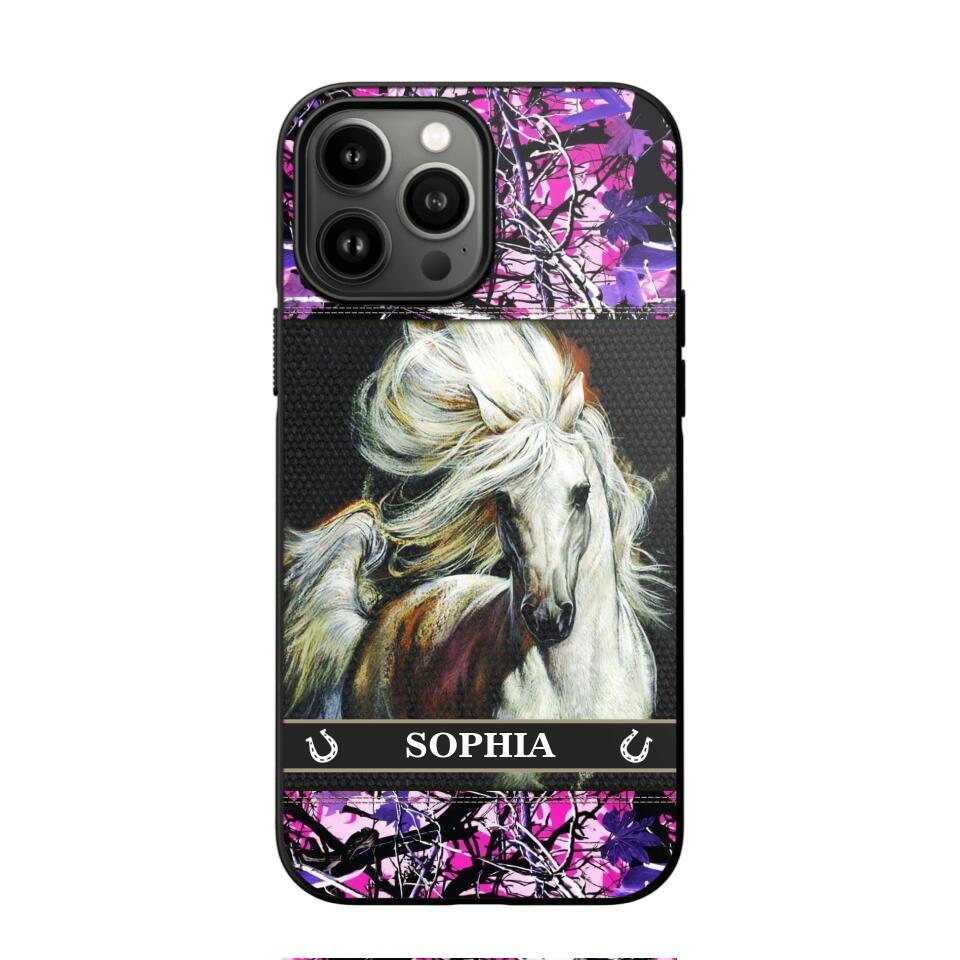 Personalized Horse Lover Phone Case Printed 22JUY-HY06