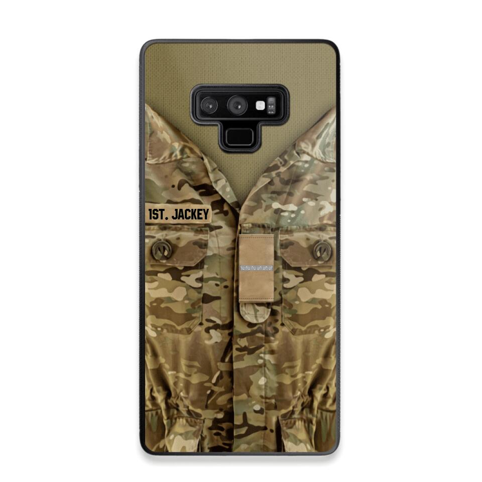 Personalized Danish Army/Soldier Phone Case Printed 22JUL-HQ05