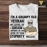 Personalized British Veterans/Soldier Tshirt Printed 22JUY-HC11