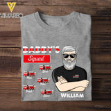 Personalized Daddy's Squad Firefighter Tshirt Printed 22JUY-HY12