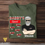 Personalized Daddy's Squad Firefighter Tshirt Printed 22JUY-HY12