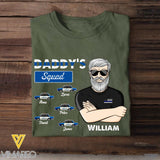 Personalized Daddy's Squad Police Tshirt Printed 22JUY-HY12