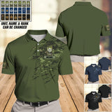 Personalized Canadian Veteran/ Solider Camo Polo Shirts 3D Printed QTDT1307