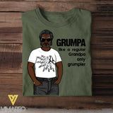 Personalized Grumpa, Like A Regular Grandpa, Only Grumpier Tshirt Printed 22JUY-HQ12