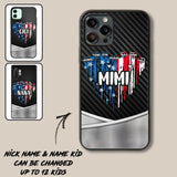 Personalized Mimi With Grandkid Heart Flag Phone Case Printed 22JUY-HC14