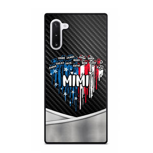 Personalized Mimi With Grandkid Heart Flag Phone Case Printed 22JUY-HC14