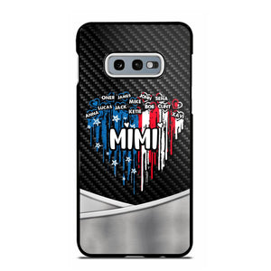 Personalized Mimi With Grandkid Heart Flag Phone Case Printed 22JUY-HC14