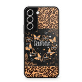 Personalized Grandma Kid Name Butterfly Leopard Phonecase QTDT1407