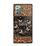 Personalized Grandma Kid Name Butterfly Leopard Phonecase QTDT1407