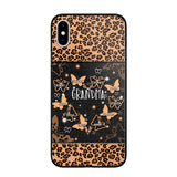 Personalized Grandma Kid Name Butterfly Leopard Phonecase QTDT1407