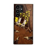 Personalized Horses With Sunflower Phone Case Printed NQHC1407