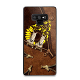 Personalized Horses With Sunflower Phone Case Printed NQHC1407