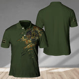 Personalized German Veteran/ Solider Camo Polo Shirts 3D Printed QTDT1607