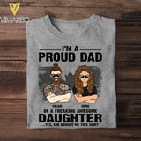 Personalized I'm A Proud Canadian Dad Of A Freaking Awesome Daughter Tshirt Printed QTVQ1907