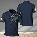 Personalized Ireland Veteran/ Solider Camo Polo Shirts 3D Printed QTHC2007