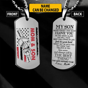 Personalized Mom & Son Necklaces Printed 22JUY-HC22