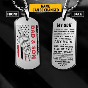 Personalized Dad & Son Necklaces Printed 22JUY-HC22