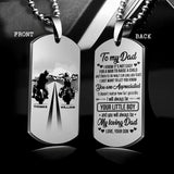 Personalized To My Dad I Know It Is Not Easy For A Man To Raise A Child Necklaces Printed 22JUY-DT25