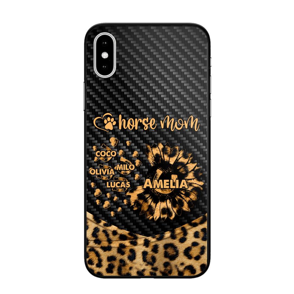 Personalized Horse Mom Phone Case Printed NQHC2607