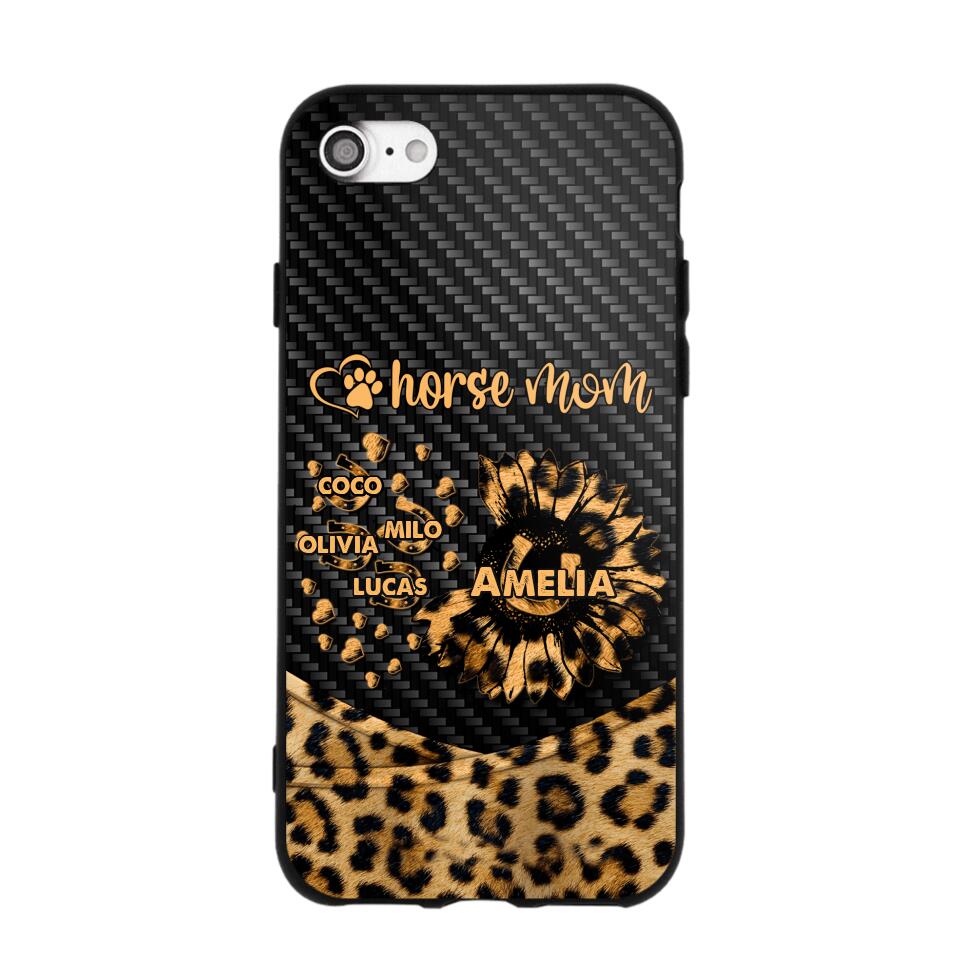 Personalized Horse Mom Phone Case Printed NQHC2607