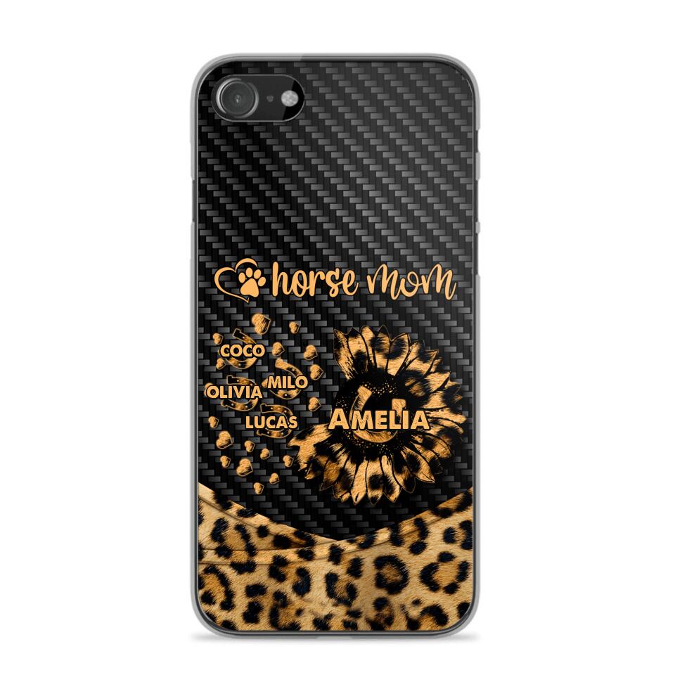 Personalized Horse Mom Phone Case Printed NQHC2607