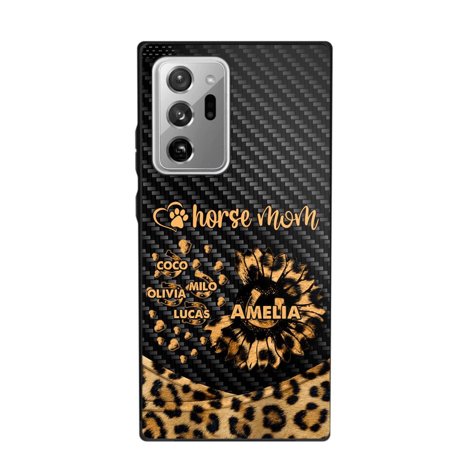 Personalized Horse Mom Phone Case Printed NQHC2607