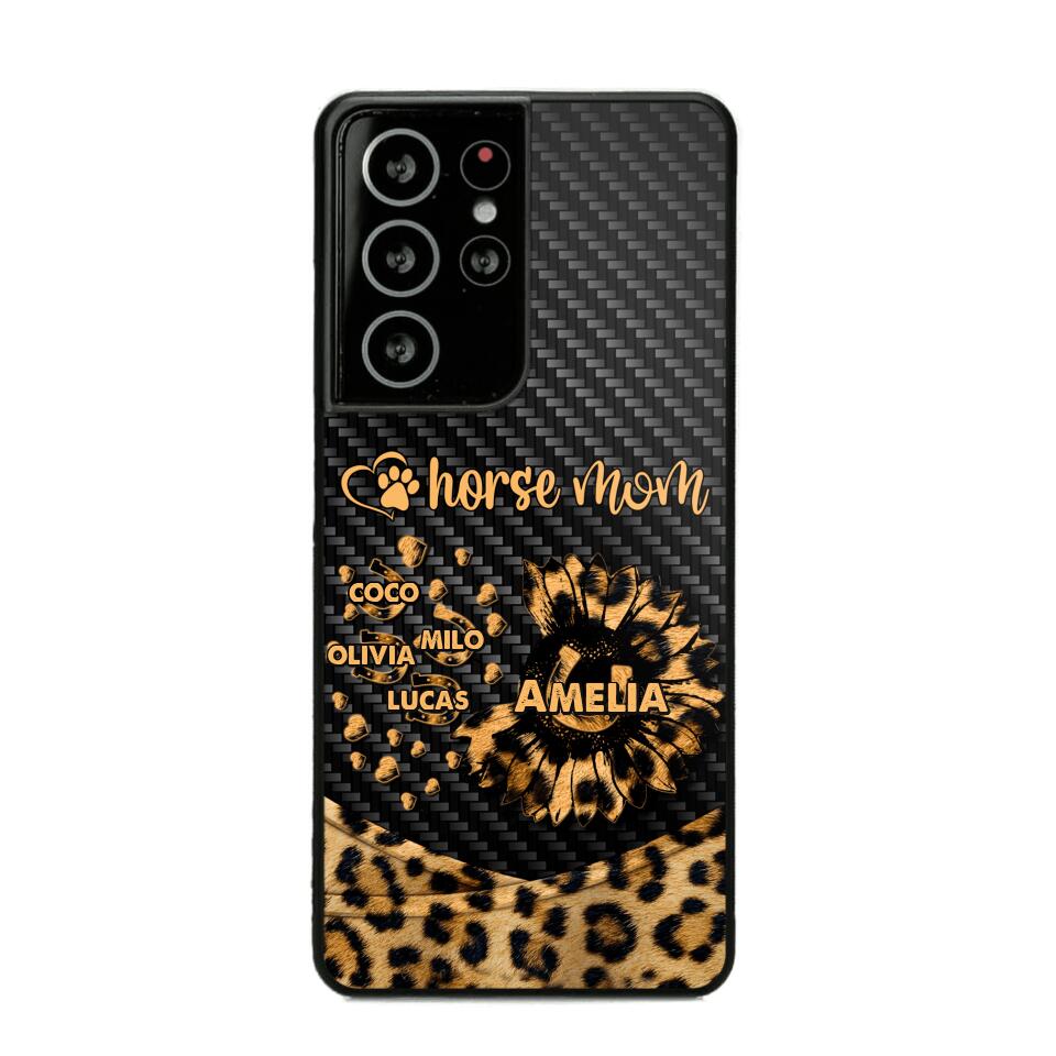 Personalized Horse Mom Phone Case Printed NQHC2607