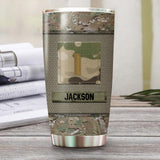 Personalized U.S Soldier/Veterans Tumbler Printed 22JUY-HQ26