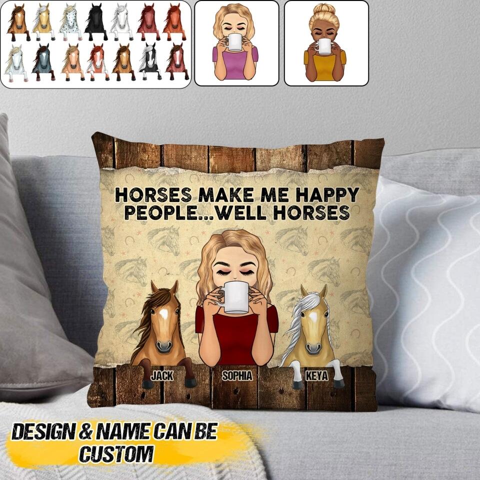 Personalized Yes, I Really Do Need All These Horse And Dogs Pillow Printed NQHC2707