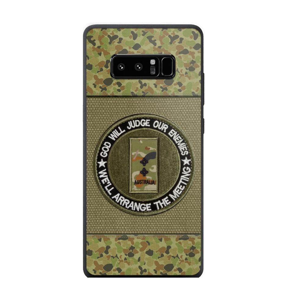 DH Personalized Australian Soldier/Veterans Phone Case Printed HQ2707