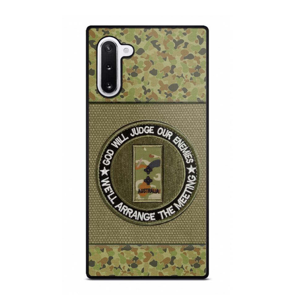 DH Personalized Australian Soldier/Veterans Phone Case Printed HQ2707