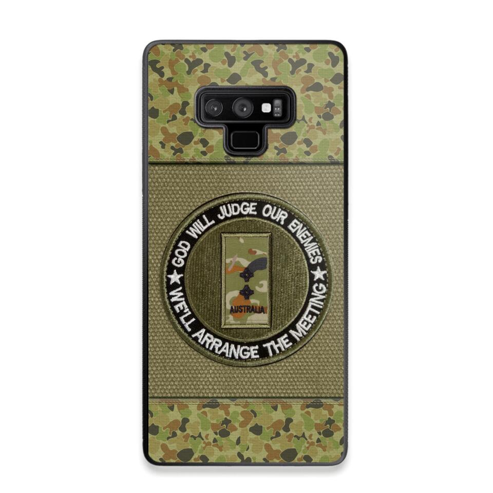 DH Personalized Australian Soldier/Veterans Phone Case Printed HQ2707
