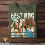 Personalized Best Dog Dad Ever Upload Photo Tshirt Printed NQHQ2607