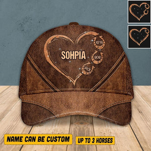 Personalized Horse Name Custom Cap Printed NGHQ2607