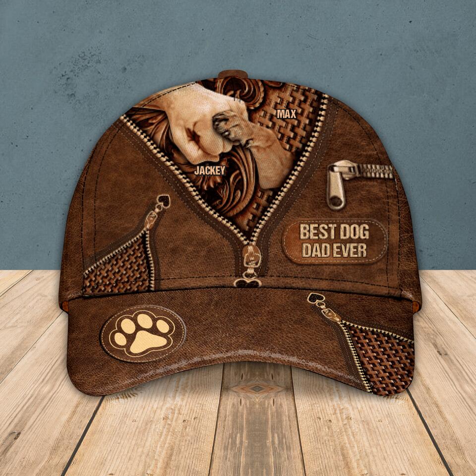 Personalized Best Dog Dad Ever Cap Printed NGHQ2907